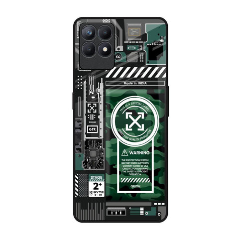 Green Camo Circuit Glossy Case for Realme Narzo 50