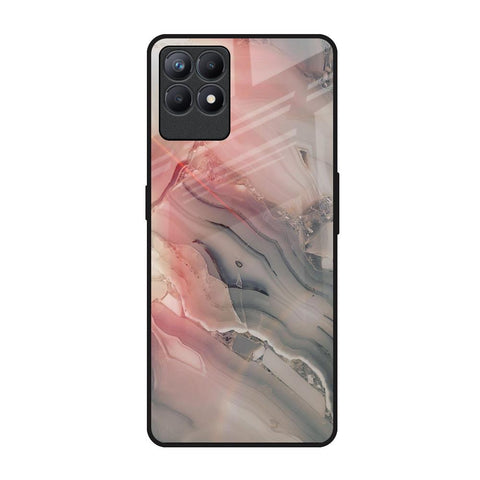 Pink And Grey Marble Glossy Case For Realme Narzo 50