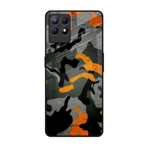 Camouflage Orange Glossy Case For Realme Narzo 50