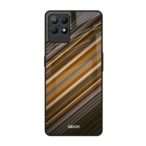 Diagonal Slash Pattern Glossy Case for Realme Narzo 50