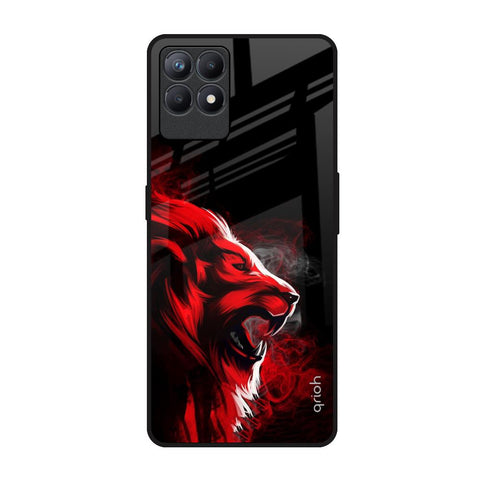 Red Angry Lion Glossy Case for Realme Narzo 50