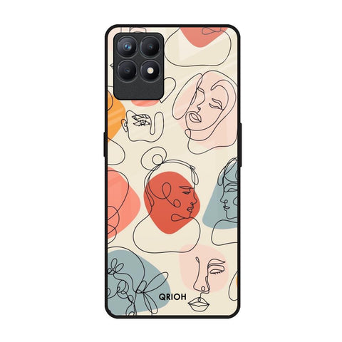 Abstract Faces Glossy Case for Realme Narzo 50