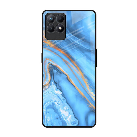 Vibrant Blue Marble Glossy Case for Realme Narzo 50