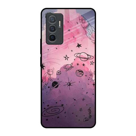 Space Doodles Glossy Case for Vivo V23e 5G