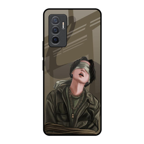 Blind Fold Glossy Case for Vivo V23e 5G