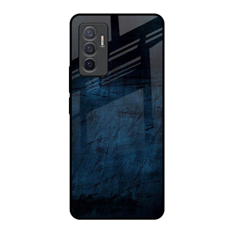 Dark Blue Grunge Glossy Case for Vivo V23e 5G