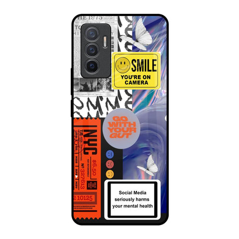 Smile for Camera Glossy Case for Vivo V23e 5G