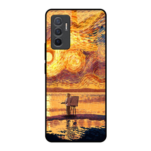 Sunset Vincent Glossy Case for Vivo V23e 5G