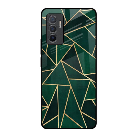 Abstract Green Glossy Case For Vivo V23e 5G