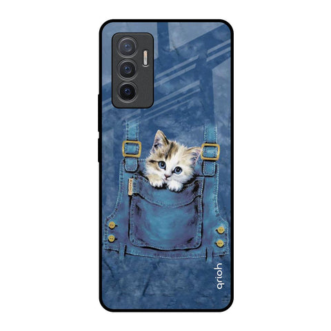 Kitty In Pocket Glossy Case For Vivo V23e 5G