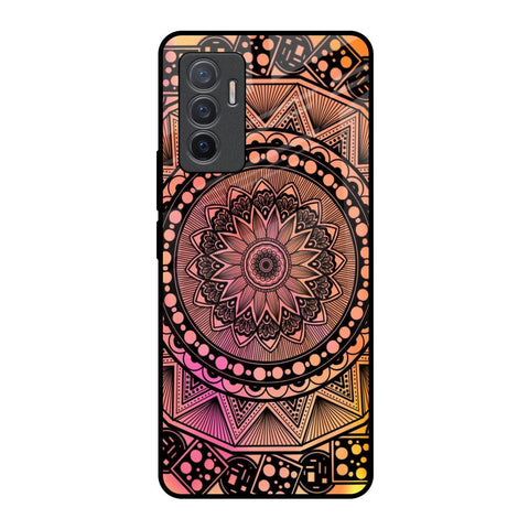 Floral Mandala Glossy Case for Vivo V23e 5G