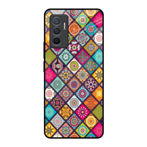 Multicolor Mandala Glossy Case for Vivo V23e 5G