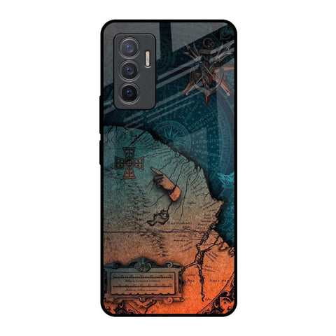 Geographical Map Glossy Case for Vivo V23e 5G