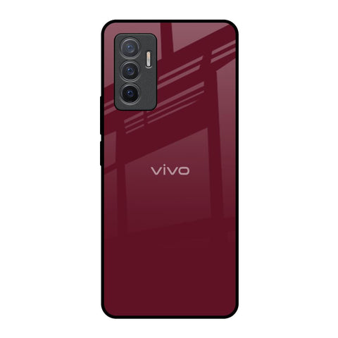Classic Burgundy Glossy Case for Vivo V23e 5G