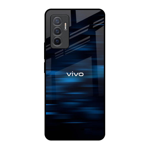 Blue Rough Abstract Glossy Case for Vivo V23e 5G