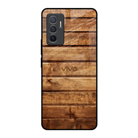 Wooden Planks Glossy Case for Vivo V23e 5G