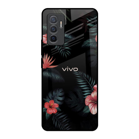 Tropical Art Flower Glossy Case for Vivo V23e 5G