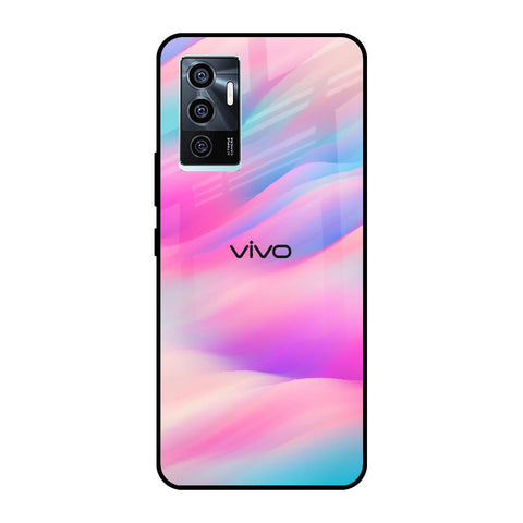 Colorful Waves Glossy case for Vivo V23e 5G
