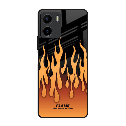 Fire Flame Glossy Case for Vivo Y15s