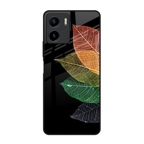 Colorful Leaves Glossy Case for Vivo Y15s