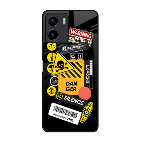 Danger Signs Glossy Case for Vivo Y15s