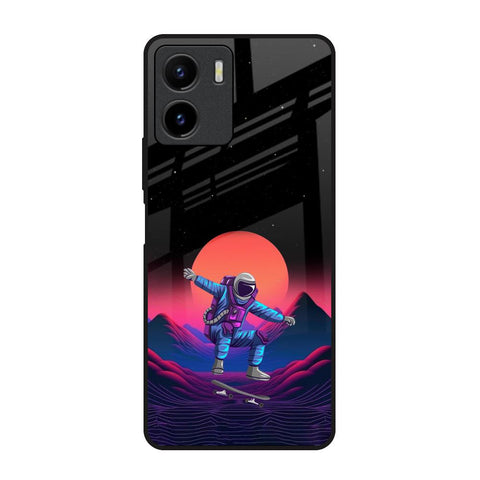 Retro Astronaut Glossy Case for Vivo Y15s