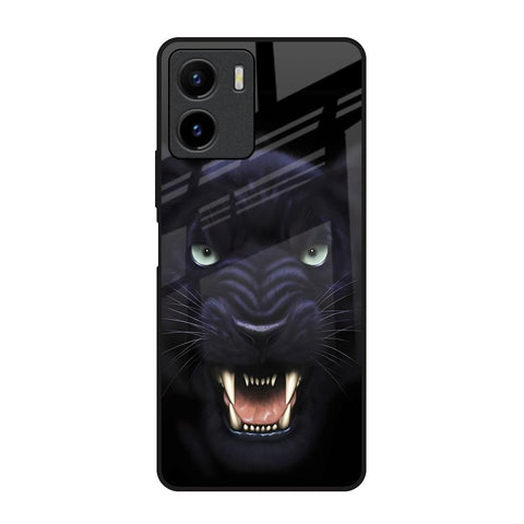 Angry Black Leopard Glossy Case for Vivo Y15s