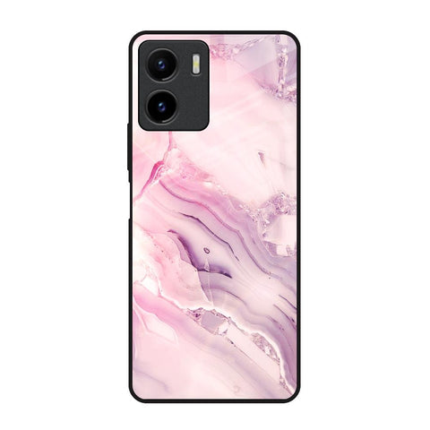 Diamond Pink Gradient Glossy Case For Vivo Y15s
