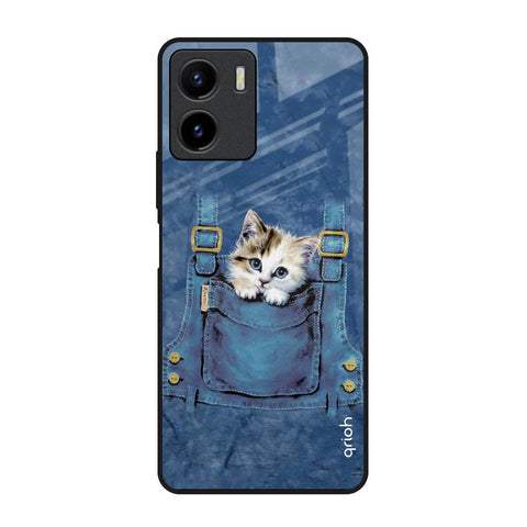 Kitty In Pocket Glossy Case For Vivo Y15s
