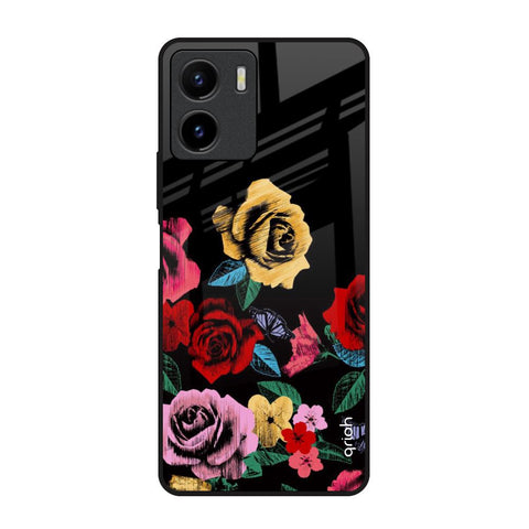 Floral Decorative Glossy Case For Vivo Y15s