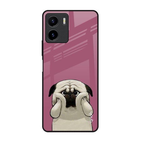 Funny Pug Face Glossy Case For Vivo Y15s