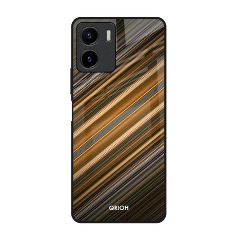 Diagonal Slash Pattern Glossy Case for Vivo Y15s