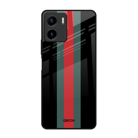 Vertical Stripes Glossy Case for Vivo Y15s