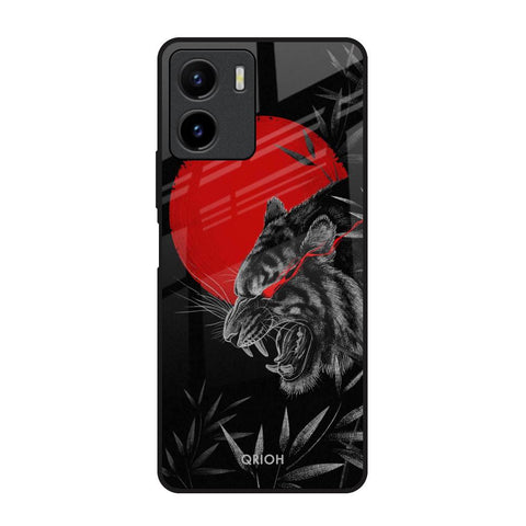 Red Moon Tiger Glossy Case for Vivo Y15s