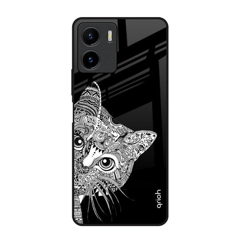 Kitten Mandala Glossy Case for Vivo Y15s