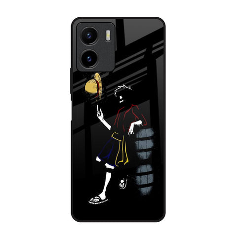 Luffy Line Art Glossy Case for Vivo Y15s