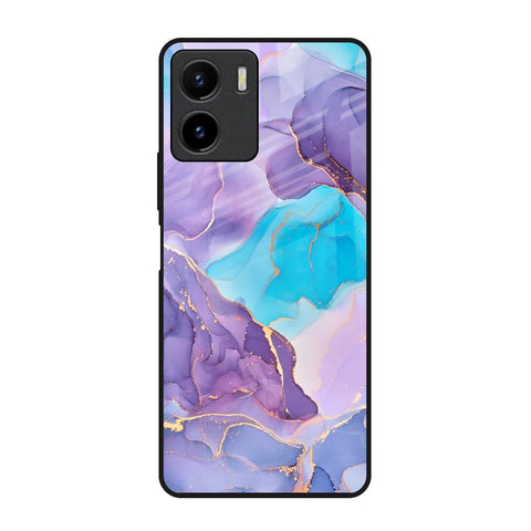 Alcohol ink Marble Glossy Case for Vivo Y15s