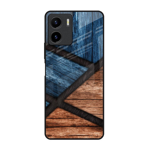 Wooden Tiles Glossy Case for Vivo Y15s