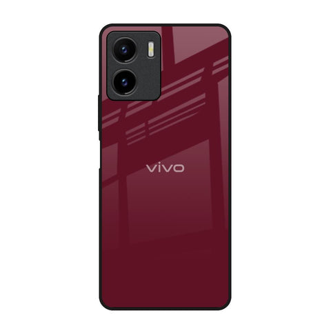 Classic Burgundy Glossy Case for Vivo Y15s