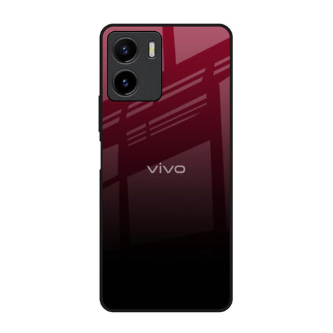 Wine Red Glossy Case For Vivo Y15s