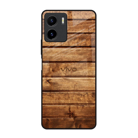 Wooden Planks Glossy Case for Vivo Y15s