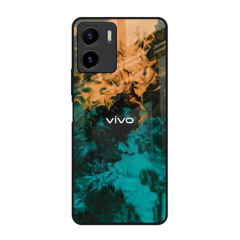 Watercolor Wave Glossy Case for Vivo Y15s