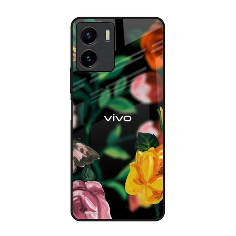 Flowers & Butterfly Glossy Case for Vivo Y15s