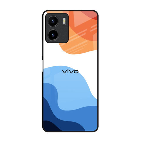 Wavy Color Pattern Glossy Case for Vivo Y15s