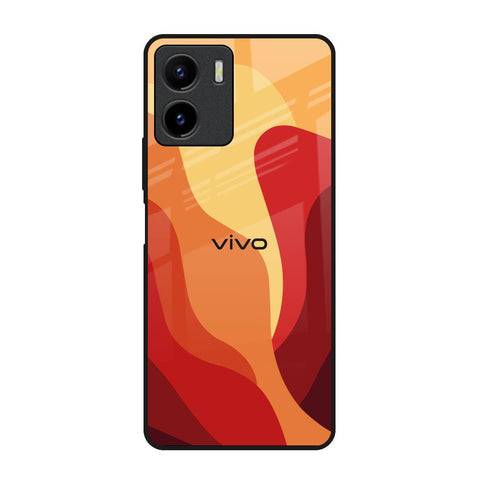 Magma Color Pattern Glossy Case for Vivo Y15s