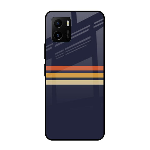 Tricolor Stripes Glossy Case For Vivo Y15s
