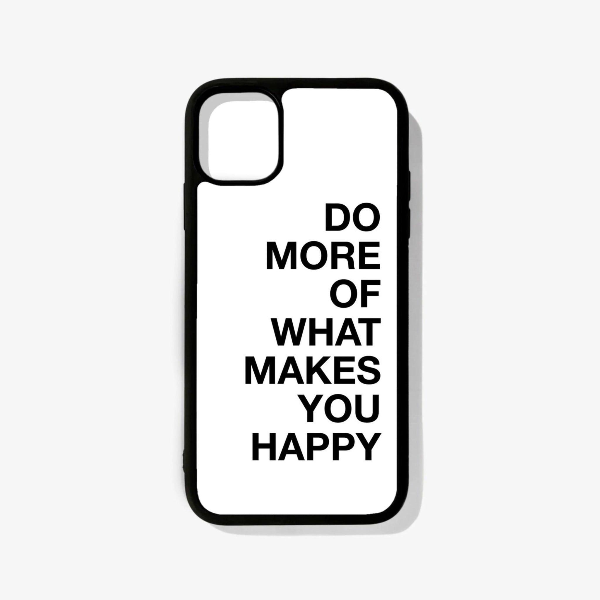 Makes You Happy Glass Case - Case On