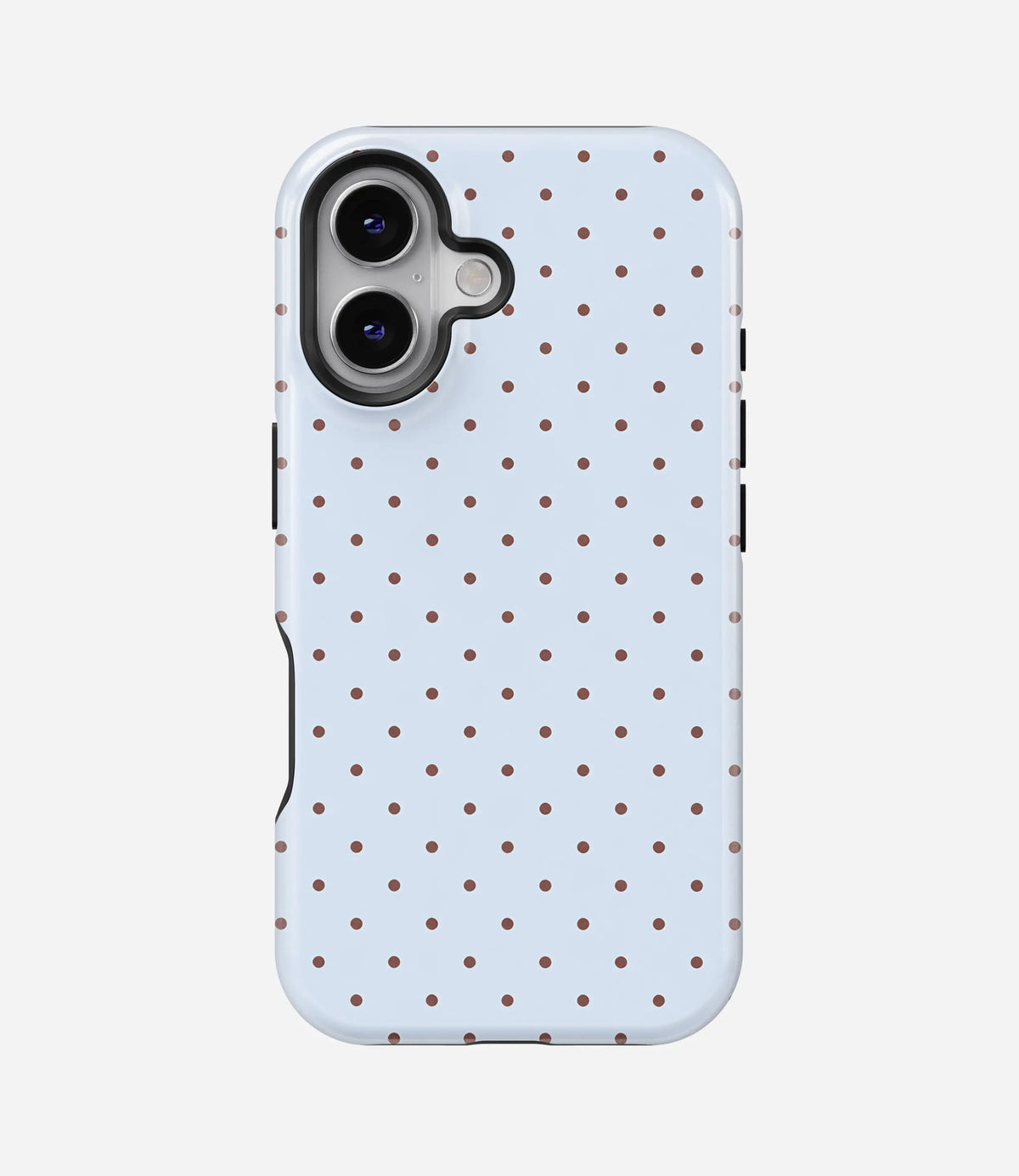 Blueberry Cocoa Dots Premium Tough Shining Phone Case (Double Layer) Available For All iPhone Models