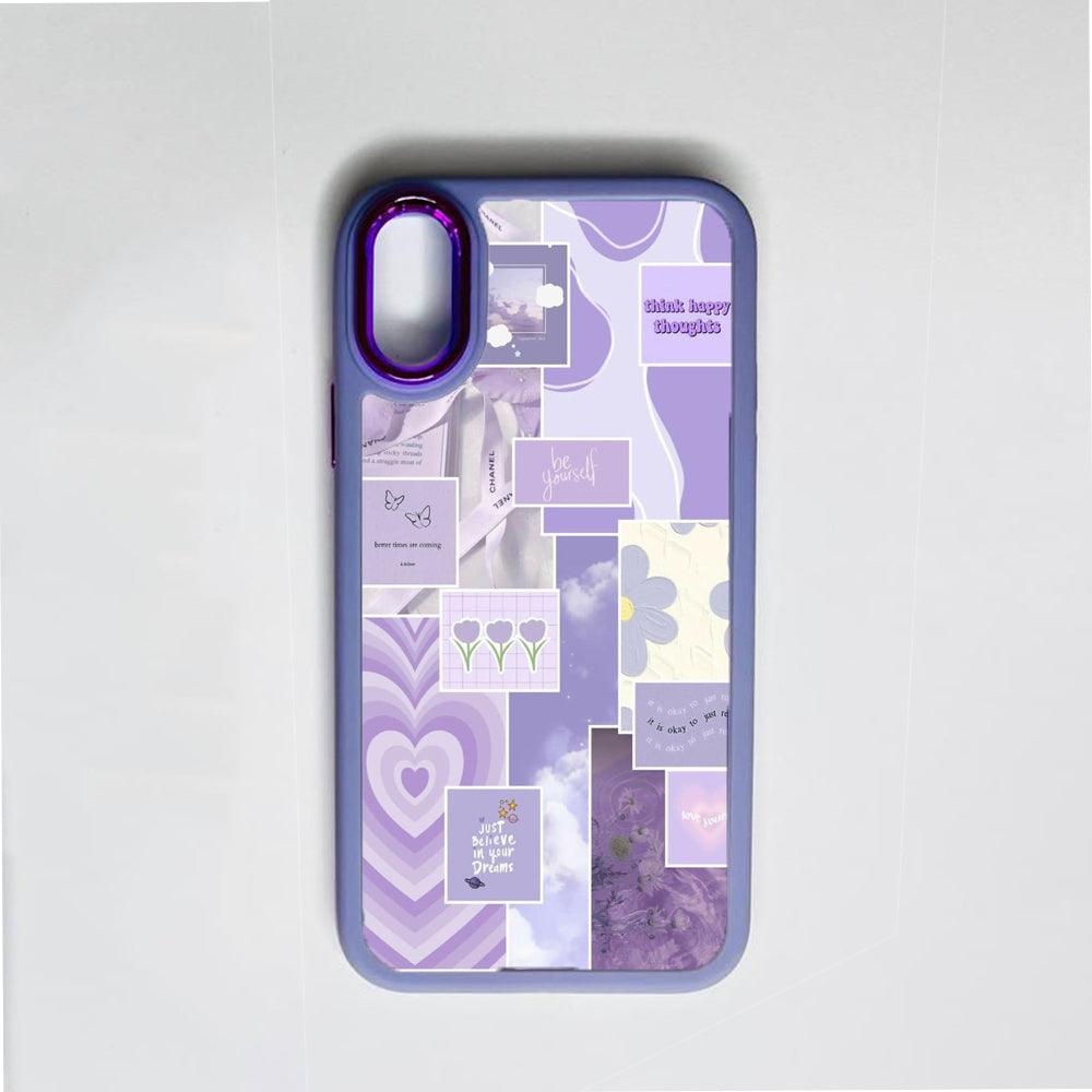 Happy Thoughts Purple Border Case - Case On