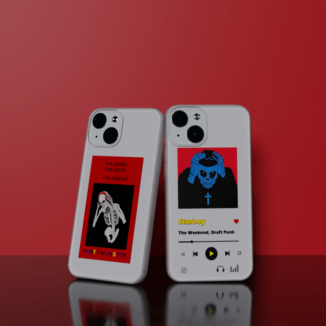 Swag Starboy -  Combo Soft Transparent Silicon Case Acrylic (Anti Yellow)